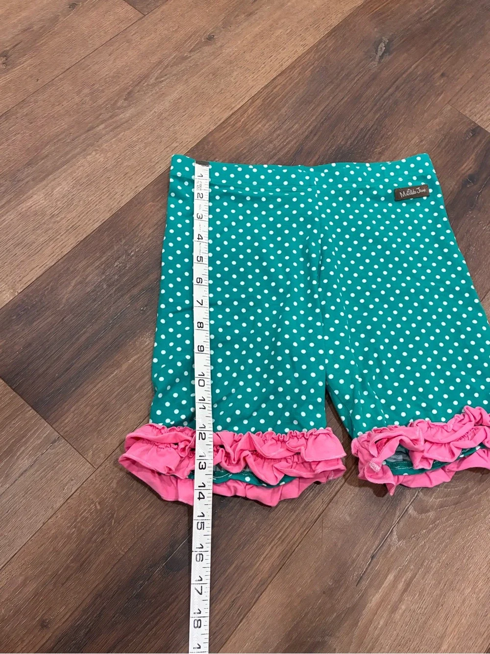 Matilda Jane Cheerful Spirit Shortie Brilliant Daydream Green Shorts 14 Girl